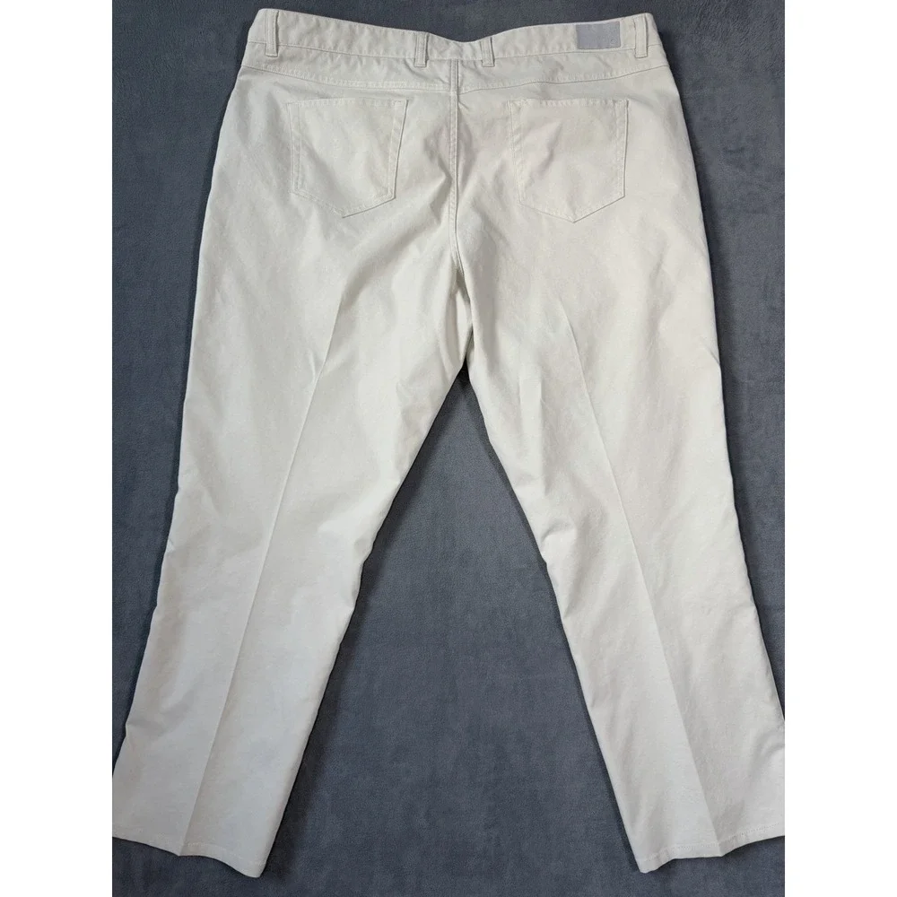 Peter Millar EB66 Men's Khaki Pants Beige Performance Golf Office 44x30 5 Pocket
